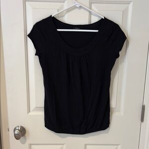 Black Cap Sleeve Top